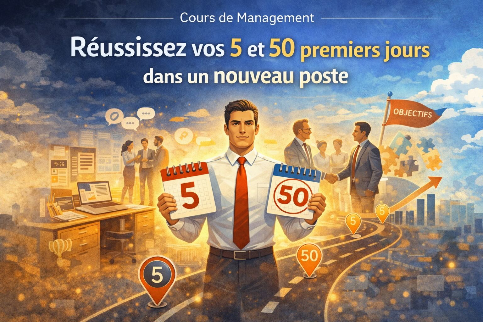 Découvrez la formation : « réussissez vos 5 et 50 premiers jours dans un nouveau poste »